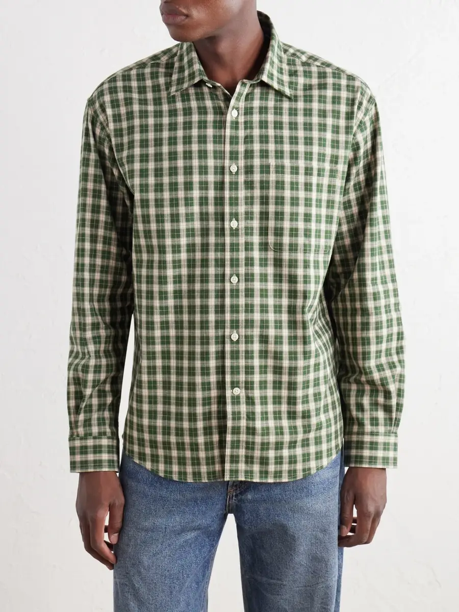 NN07 Deon 5465 Checked Organic Cotton-Flannel Shirt - Men | Thumbnail 3 NN07 Deon 5465 Checked Organic Cotton-Flannel Shirt - Men | Thumbnail 3