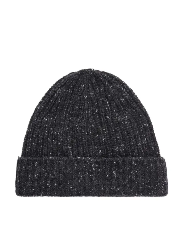 Ribbed Cashmere Beanie - Men Ribbed Cashmere Beanie - Men