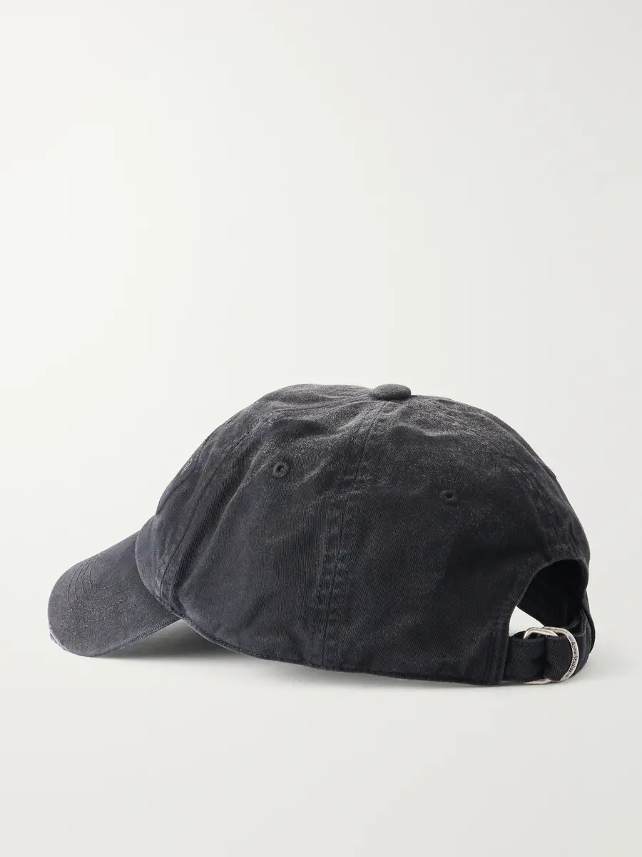 Acne Studios Logo-Printed Distressed Cotton-Twill Baseball Cap - Men | Thumbnail 4 Acne Studios Logo-Printed Distressed Cotton-Twill Baseball Cap - Men | Thumbnail 4