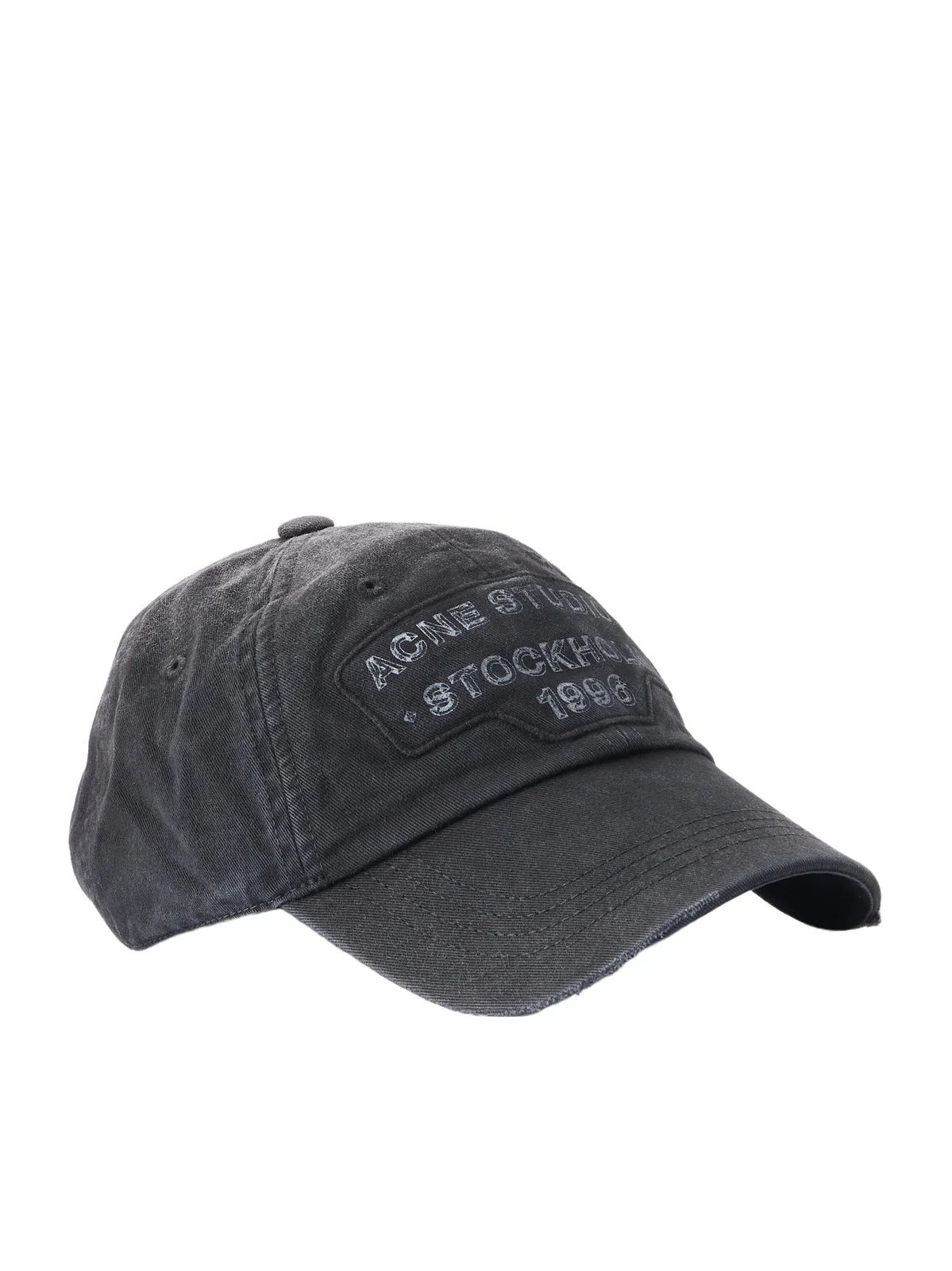 Acne Studios Logo-Printed Distressed Cotton-Twill Baseball Cap - Men