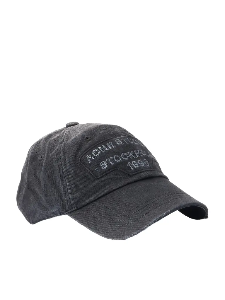 Acne Studios Logo-Printed Distressed Cotton-Twill Baseball Cap - Men