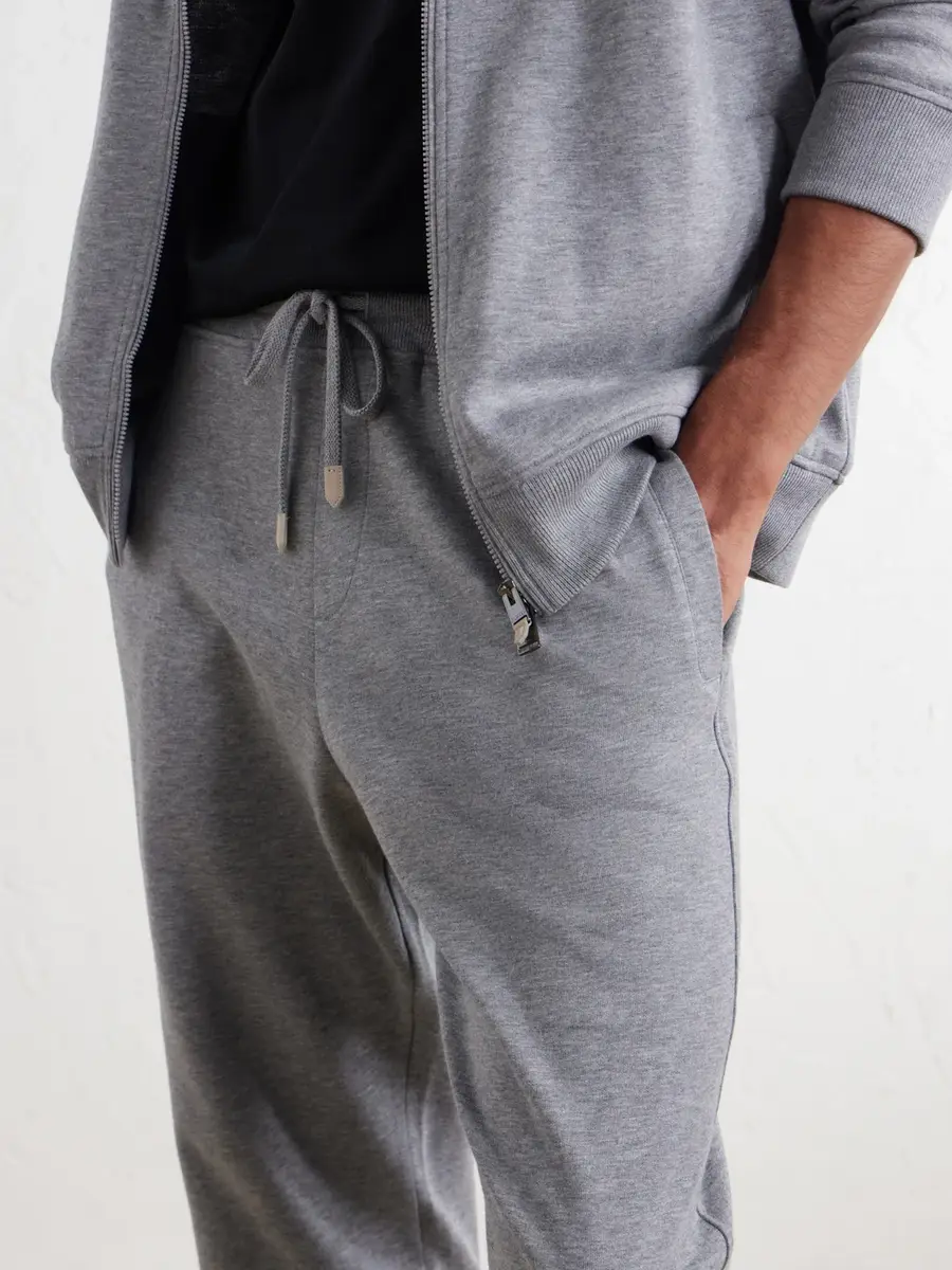 Canali Straight-Leg Cotton-Blend Jersey Sweatpants - Men | Thumbnail 5 Canali Straight-Leg Cotton-Blend Jersey Sweatpants - Men | Thumbnail 5