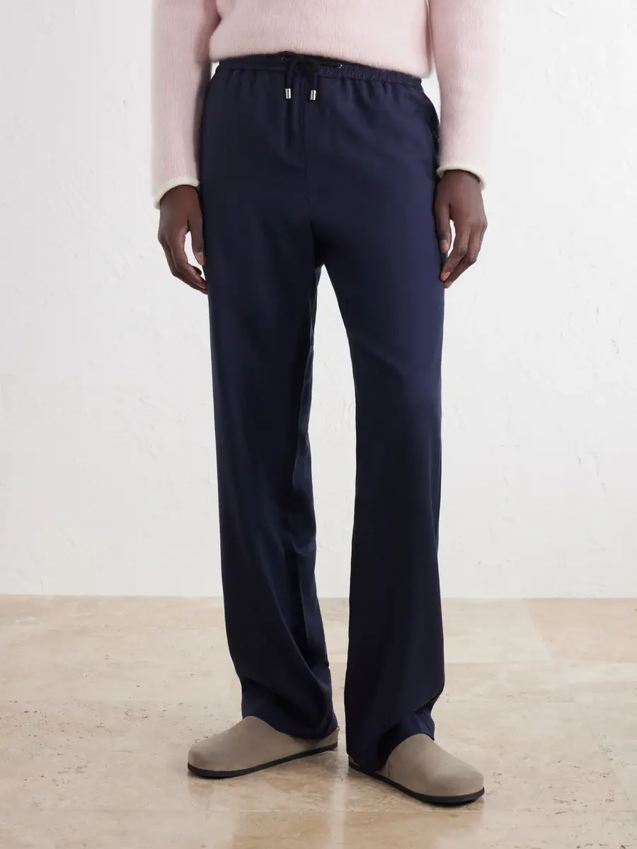 God’s True Cashmere Straight-Leg Cashmere-Twill Drawstring Trousers - Men | Thumbnail 3 God’s True Cashmere Straight-Leg Cashmere-Twill Drawstring Trousers - Men | Thumbnail 3