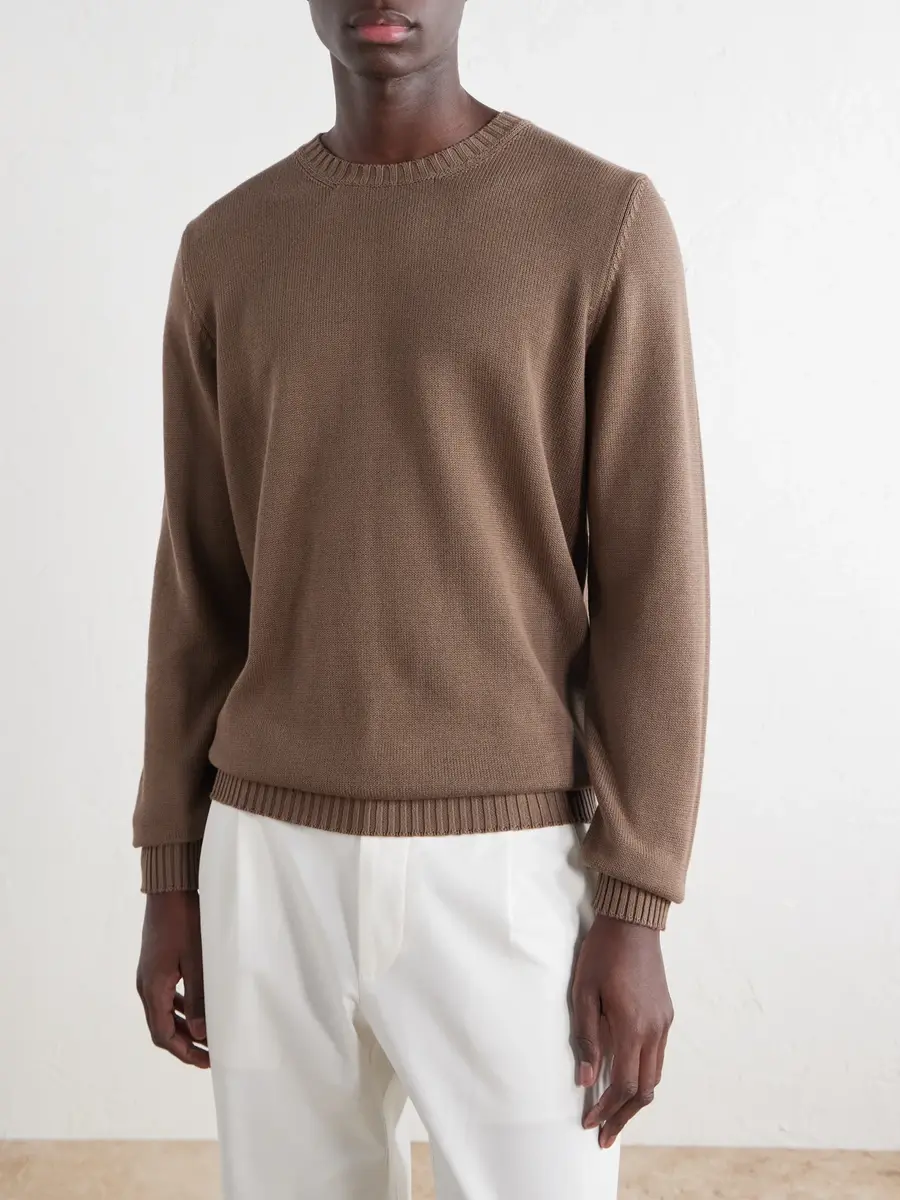 Ghiaia Cashmere Cotton Sweater - Men | Thumbnail 3