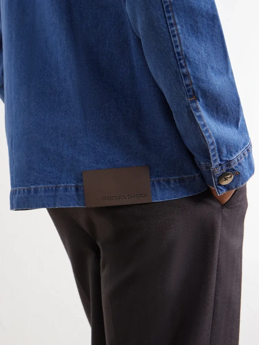Frescobol Carioca Fontes Cotton-Blend Denim Jacket - Men | Thumbnail 6 Frescobol Carioca Fontes Cotton-Blend Denim Jacket - Men | Thumbnail 6