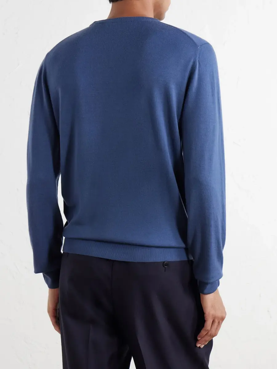 Canali Wool Sweater - Men | Thumbnail 4 Canali Wool Sweater - Men | Thumbnail 4