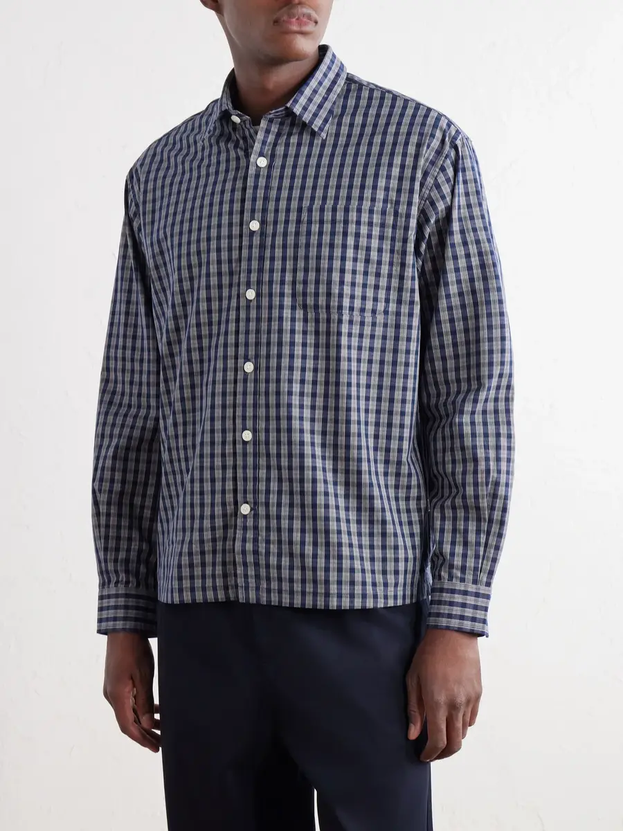 NN07 Deon 50035 Checked Woven Organic Cotton Shirt - Men | Thumbnail 3 NN07 Deon 50035 Checked Woven Organic Cotton Shirt - Men | Thumbnail 3