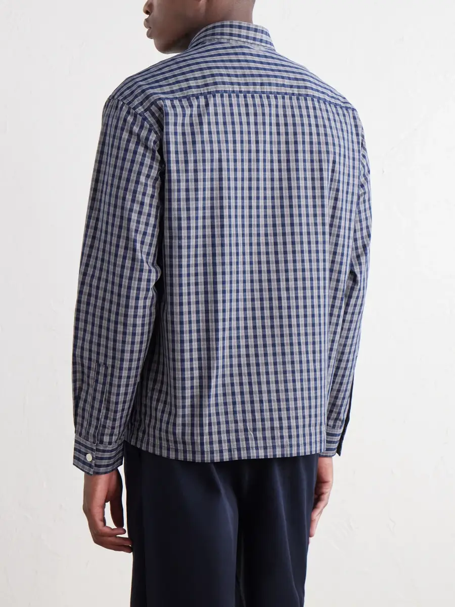 NN07 Deon 50035 Checked Woven Organic Cotton Shirt - Men | Thumbnail 4 NN07 Deon 50035 Checked Woven Organic Cotton Shirt - Men | Thumbnail 4