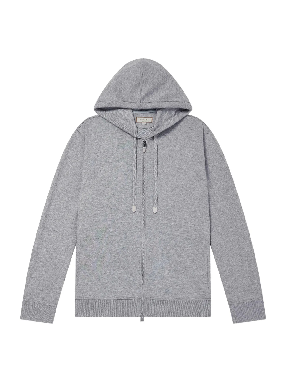 Canali Hooded Cotton-Blend Jersey Sweatshirt - Men