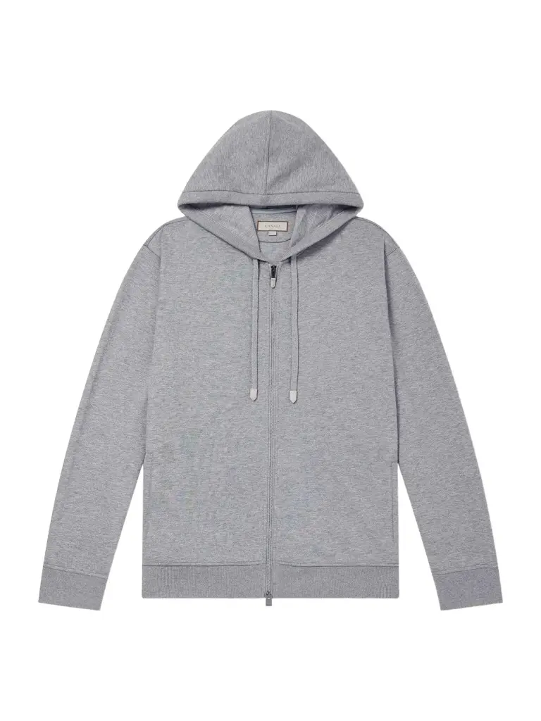 Hooded Cotton-Blend Jersey Sweatshirt - Men Hooded Cotton-Blend Jersey Sweatshirt - Men