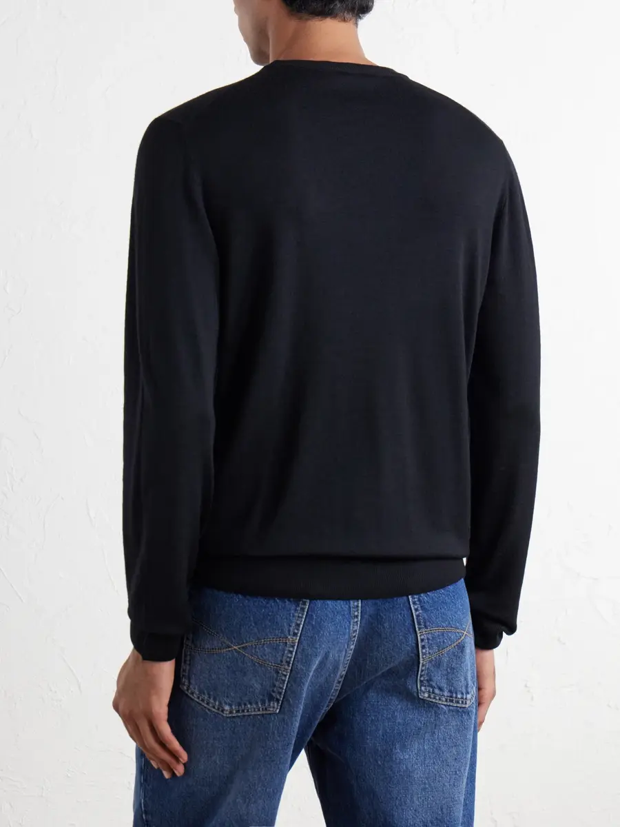 Canali Wool Sweater - Men | Thumbnail 4 Canali Wool Sweater - Men | Thumbnail 4