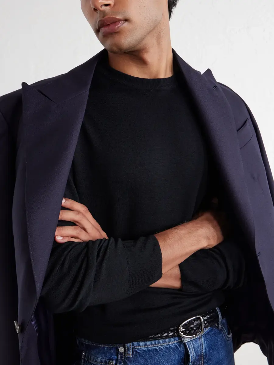 Canali Wool Sweater - Men | Thumbnail 5 Canali Wool Sweater - Men | Thumbnail 5