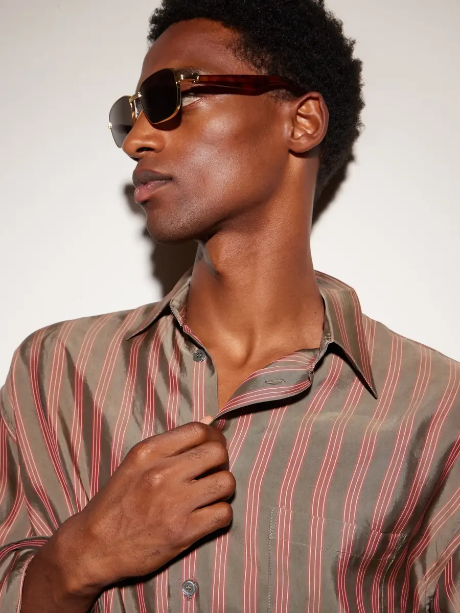 Cartier Eyewear Première De Cartier D-Frame Recycled-Acetate and Gold-Tone Sunglasses - Men | Thumbnail 5 Cartier Eyewear Première De Cartier D-Frame Recycled-Acetate and Gold-Tone Sunglasses - Men | Thumbnail 5