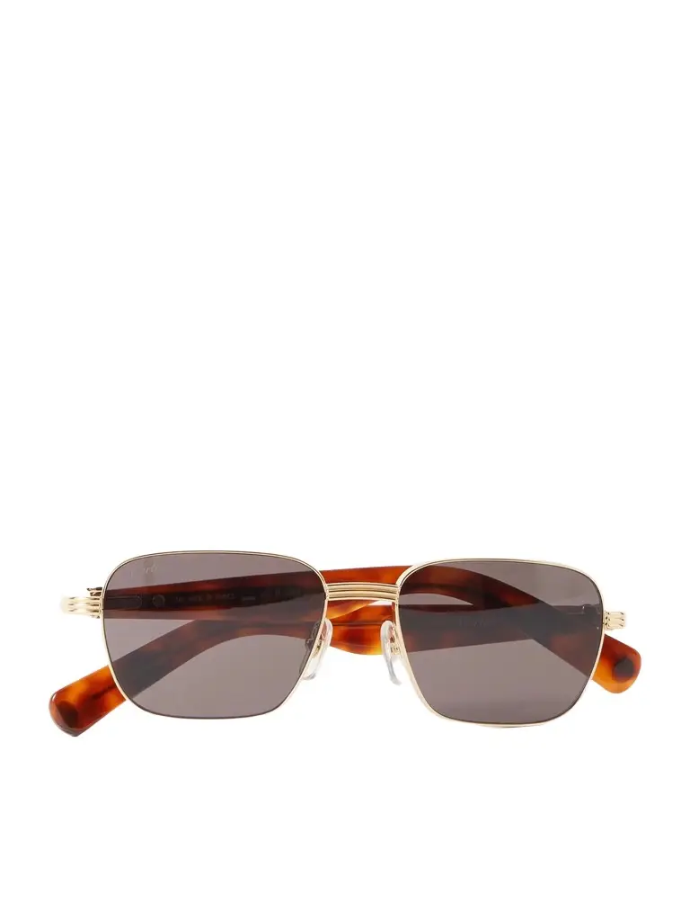Cartier Eyewear Première De Cartier D-Frame Recycled-Acetate and Gold-Tone Sunglasses - Men