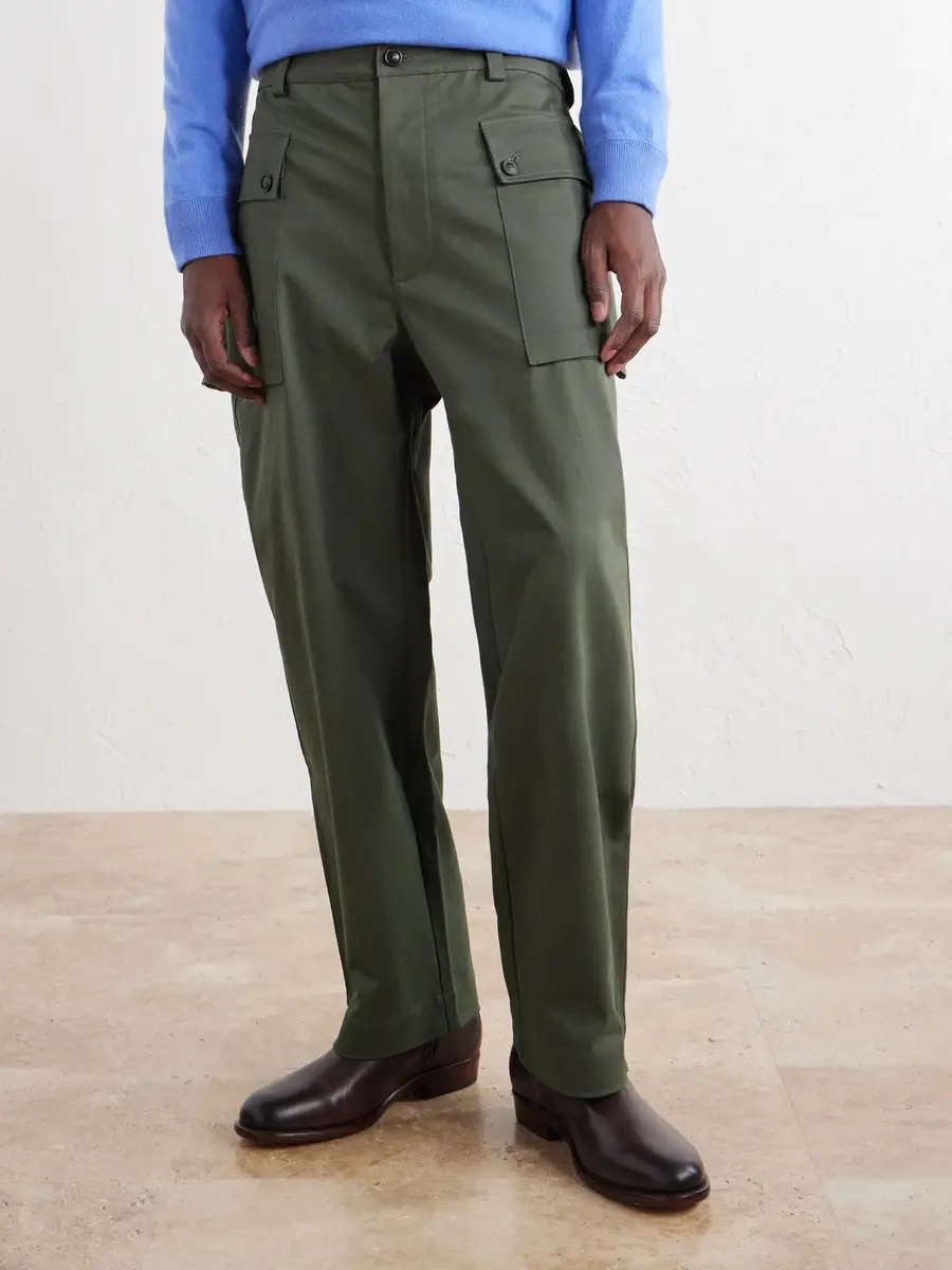 Ghiaia Cashmere Webster Tapered Cotton-Blend Twill Cargo Trousers - Men | Thumbnail 3 Ghiaia Cashmere Webster Tapered Cotton-Blend Twill Cargo Trousers - Men | Thumbnail 3