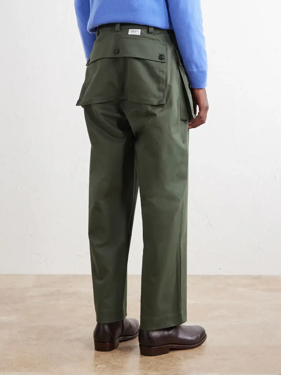 Ghiaia Cashmere Webster Tapered Cotton-Blend Twill Cargo Trousers - Men | Thumbnail 4 Ghiaia Cashmere Webster Tapered Cotton-Blend Twill Cargo Trousers - Men | Thumbnail 4