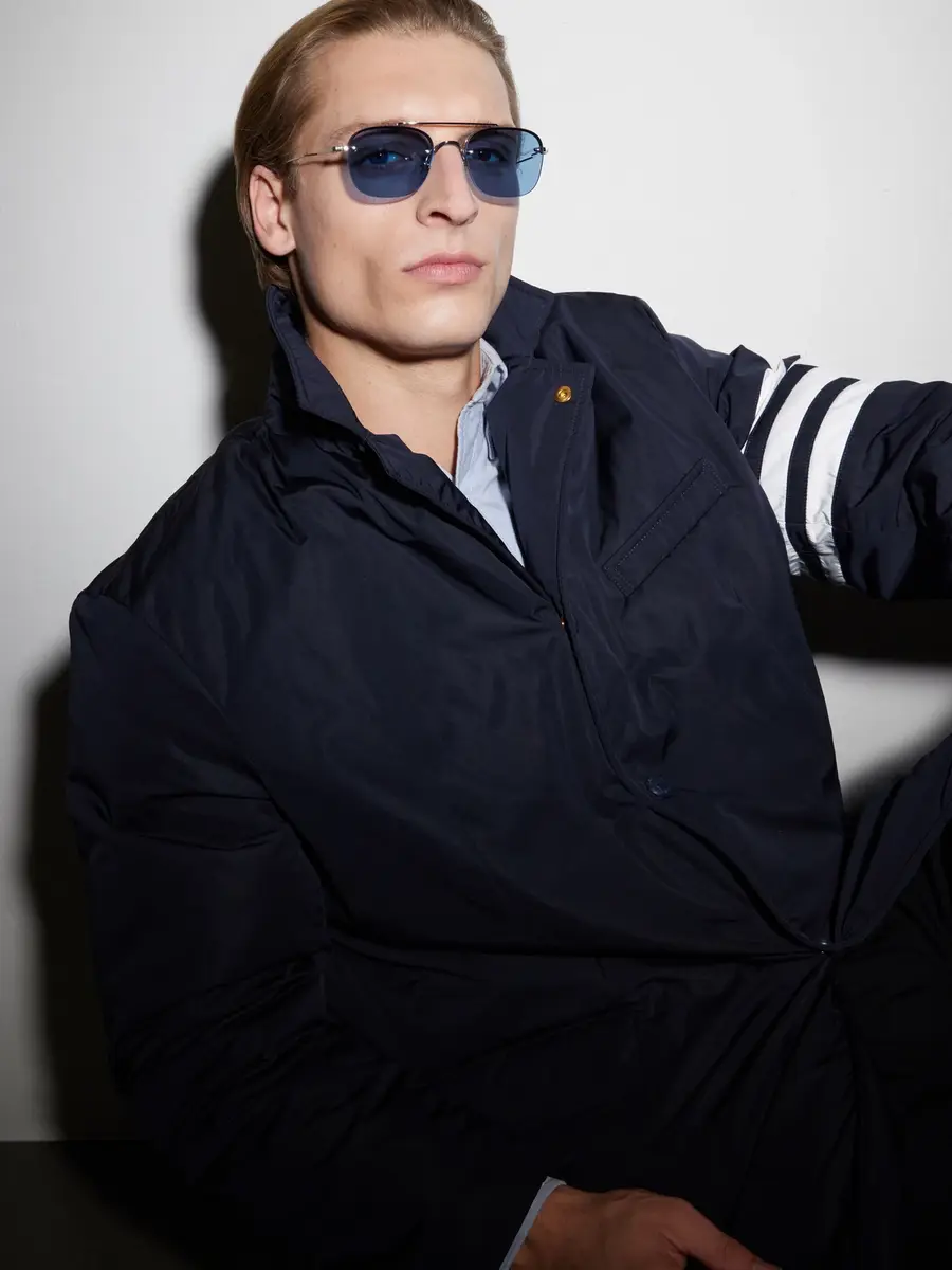 Thom Browne Aviator-Style Titanium Sunglasses - Men | Thumbnail 2