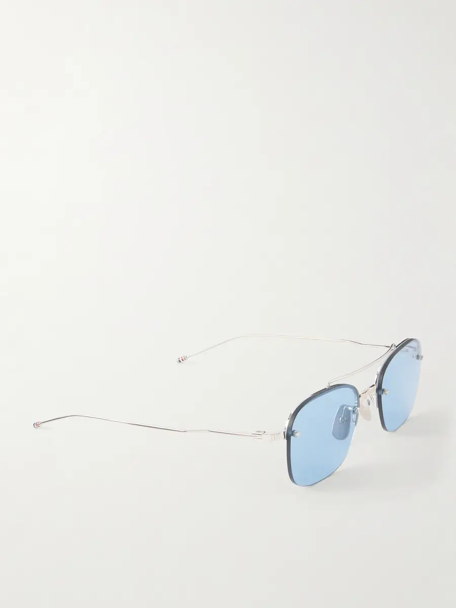 Thom Browne Aviator-Style Titanium Sunglasses - Men | Thumbnail 4