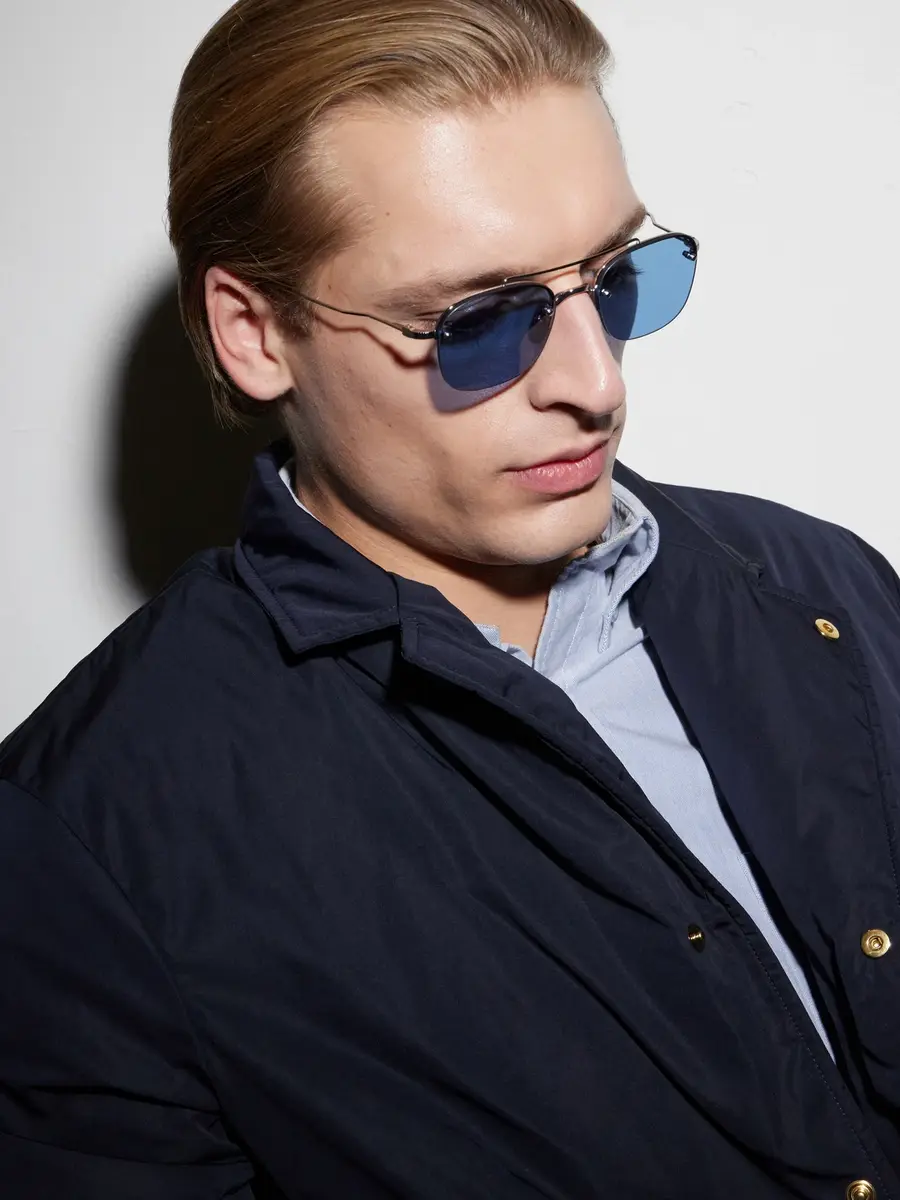 Thom Browne Aviator-Style Titanium Sunglasses - Men | Thumbnail 5