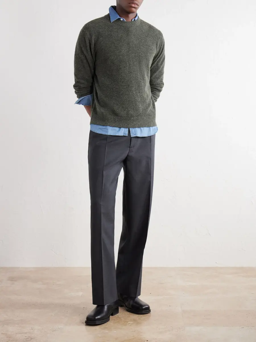 NN07 Gavin 60073 Wool-Blend Bouclé Sweater - Men | Thumbnail 2 NN07 Gavin 60073 Wool-Blend Bouclé Sweater - Men | Thumbnail 2
