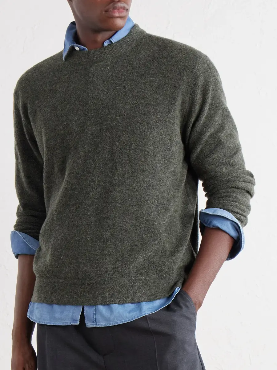 NN07 Gavin 60073 Wool-Blend Bouclé Sweater - Men | Thumbnail 5 NN07 Gavin 60073 Wool-Blend Bouclé Sweater - Men | Thumbnail 5