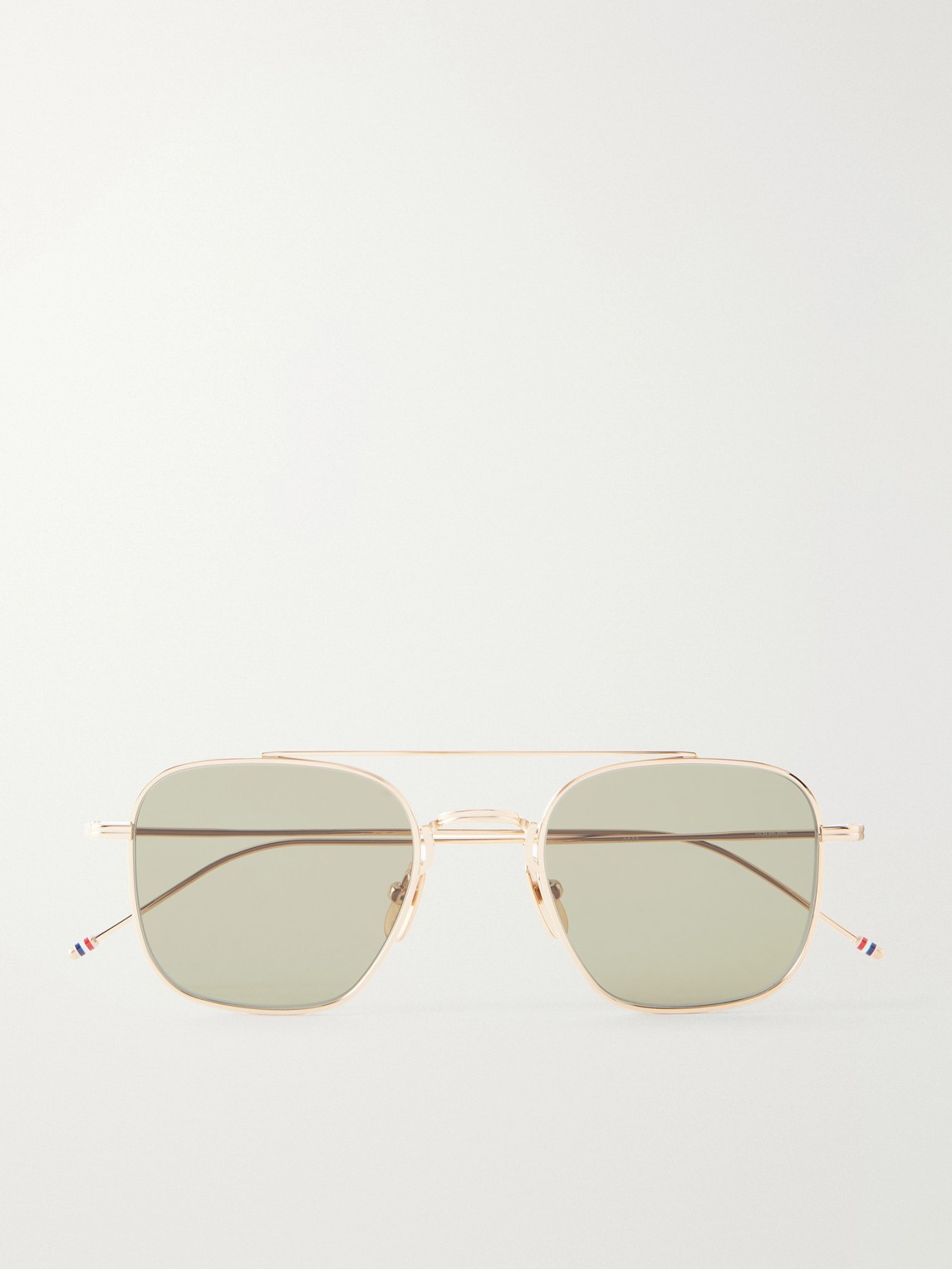 Aviator-Style Titanium Sunglasses - Men