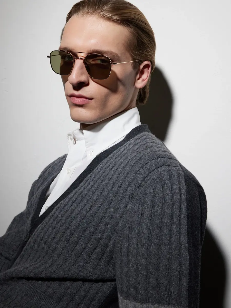 Thom Browne Aviator-Style Titanium Sunglasses - Men | Thumbnail 2 Thom Browne Aviator-Style Titanium Sunglasses - Men | Thumbnail 2
