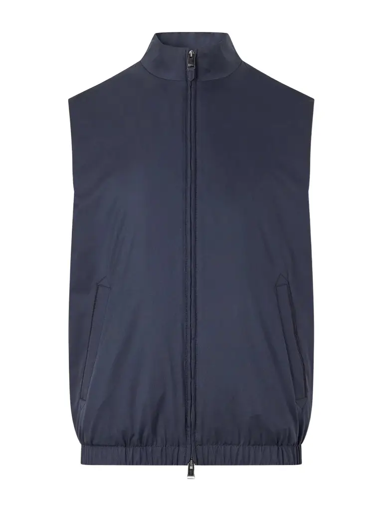 Canali Shell Zip-Up Gilet - Men