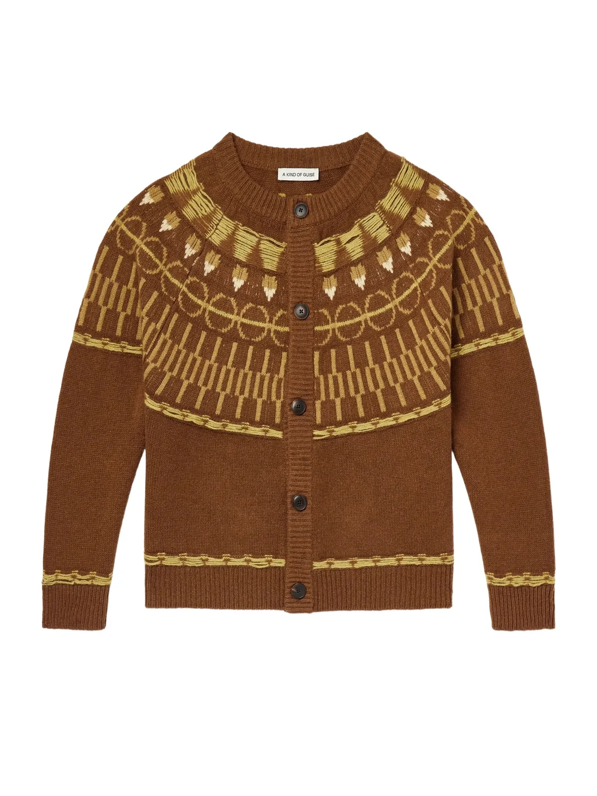 Zatoya Intarsia-Knit Virgin Wool Cardigan - Men