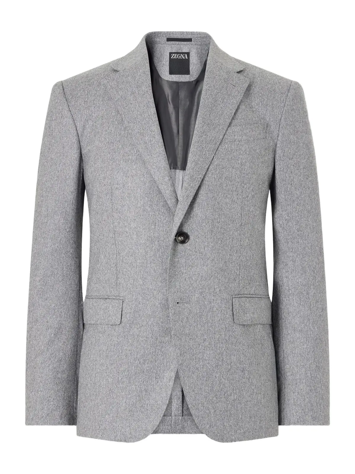 Wool and Cashmere-Blend Mélange Flannel Suit Jacket - Men