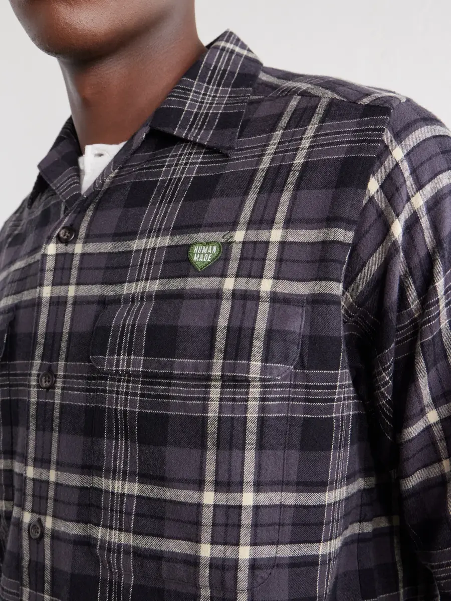 Human Made Camp-Collar Checked Cotton-Flannel Shirt - Men | Thumbnail 5 Human Made Camp-Collar Checked Cotton-Flannel Shirt - Men | Thumbnail 5