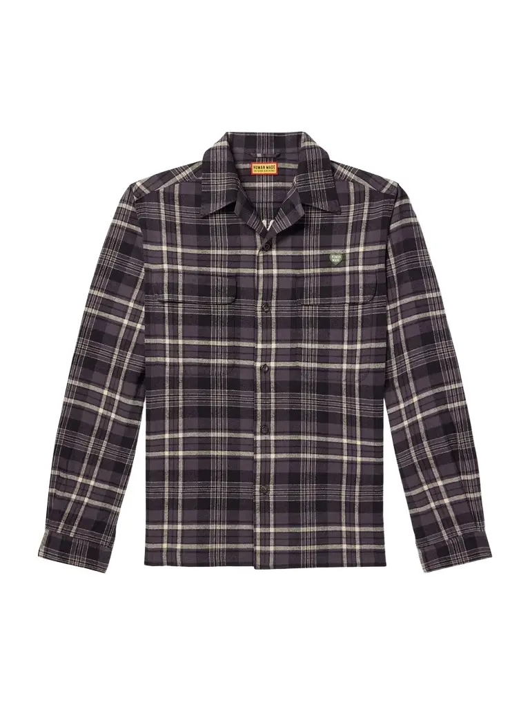 Human Made Camp-Collar Checked Cotton-Flannel Shirt - Men