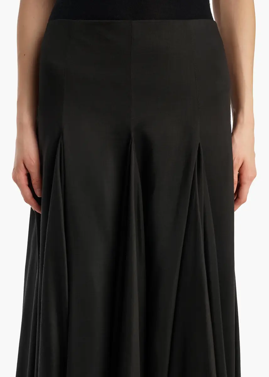 Khaite Coda Skirt In Black Silk Blend | Thumbnail 4
