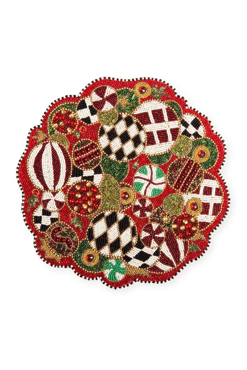 MacKenzie-Childs Jolly Ornaments Placemat | Thumbnail 4 MacKenzie-Childs Jolly Ornaments Placemat | Thumbnail 4