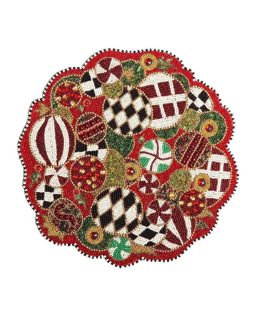 MacKenzie-Childs Jolly Ornaments Placemat