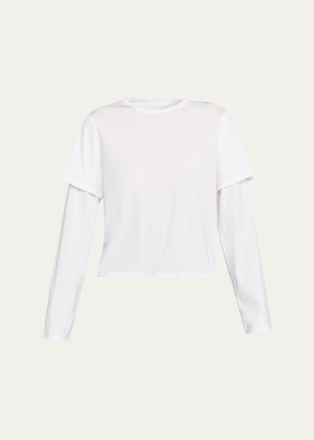 STILL HERE Layered Crewneck Tee