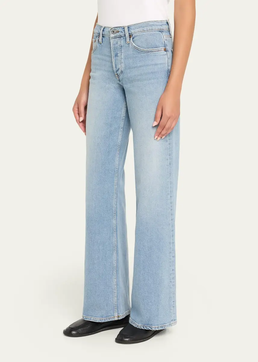 RE/DONE Mid-Rise Wide-Leg Jeans | Thumbnail 4
