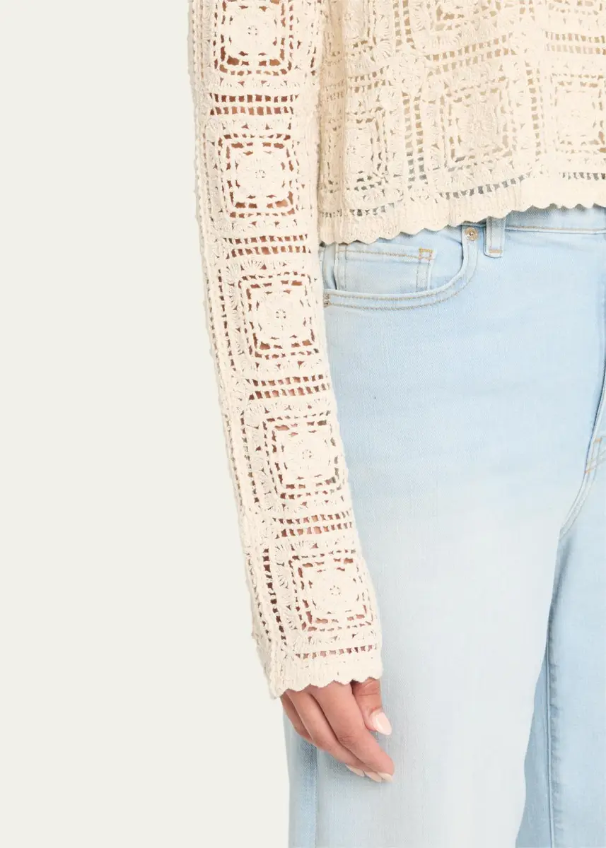 Frame The Crochet Cardigan | Thumbnail 5 Frame The Crochet Cardigan | Thumbnail 5