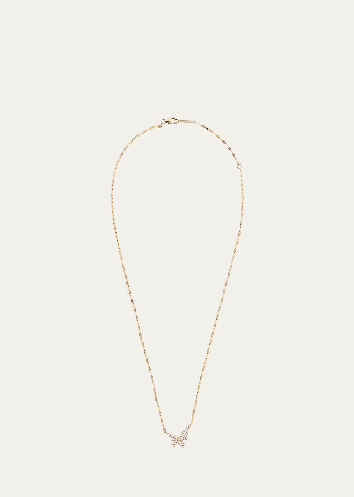 Lana Pave Diamond Butterfly Necklace