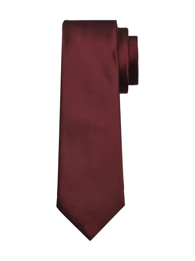 Saint Laurent Men's Solid Silk Satin Tie