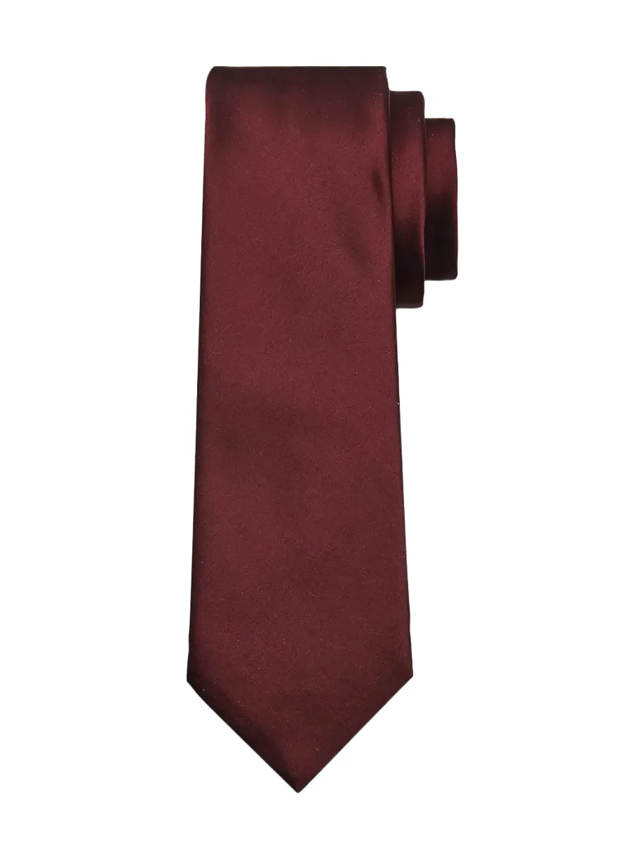 Men's Solid Silk Satin Tie