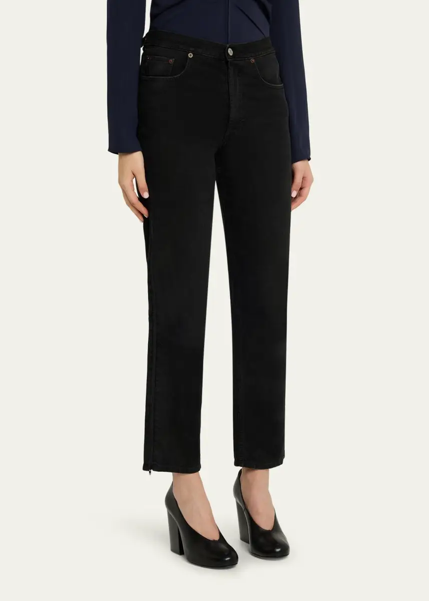 Maison Margiela Zip Straight-Leg Jeans | Thumbnail 4 Maison Margiela Zip Straight-Leg Jeans | Thumbnail 4