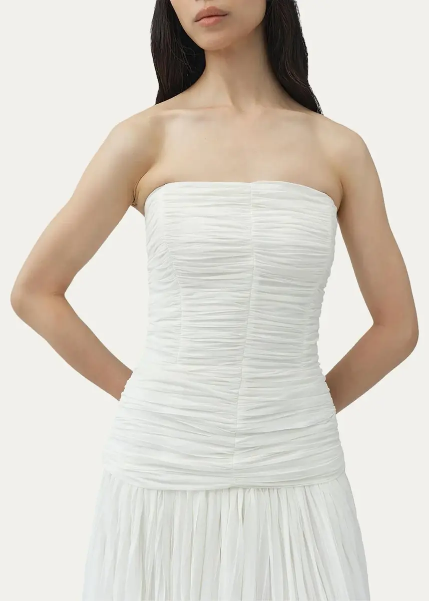 Simkhai Danielle Strapless Crinkle Jersey Bustier Gown | Thumbnail 5 Simkhai Danielle Strapless Crinkle Jersey Bustier Gown | Thumbnail 5