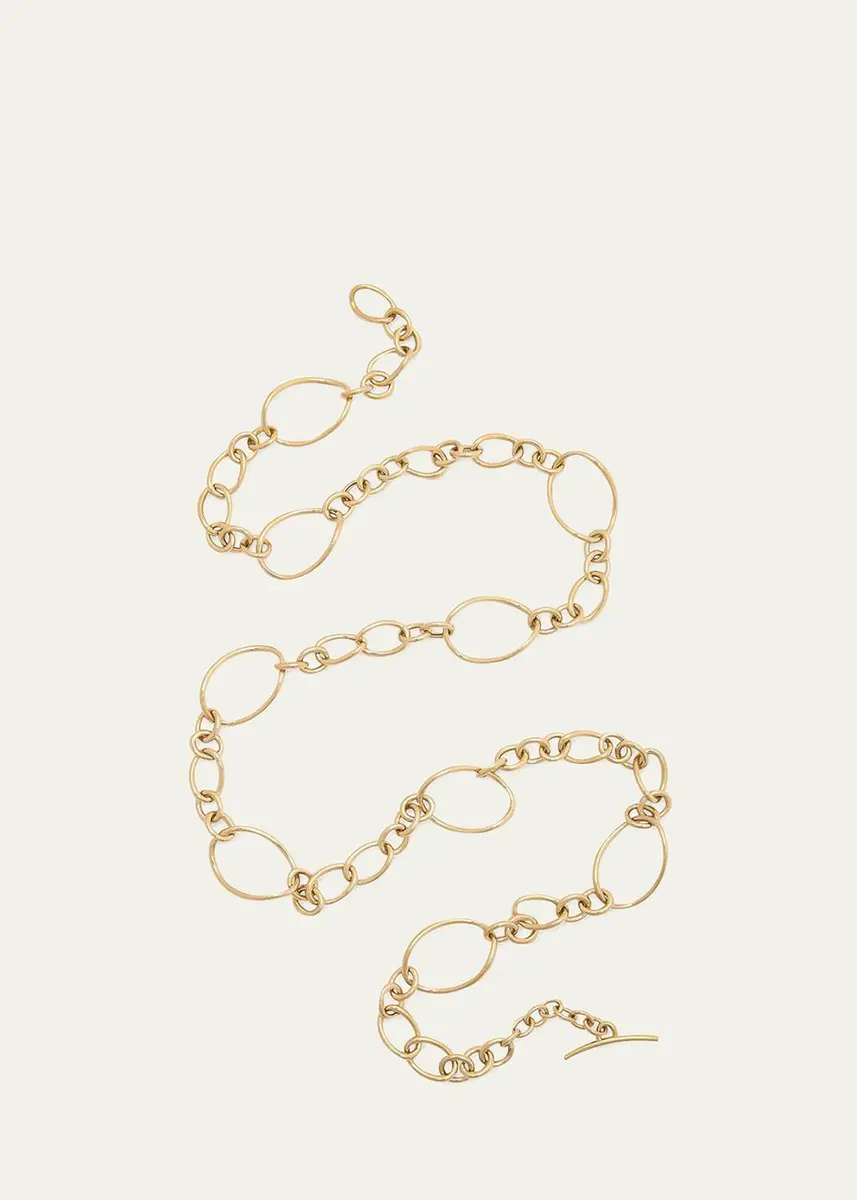 FARAONE MENNELLA by R.F.M.A.S. 18K Yellow Gold Long Small Chain Necklace, 36"L | Thumbnail 3 FARAONE MENNELLA by R.F.M.A.S. 18K Yellow Gold Long Small Chain Necklace, 36"L | Thumbnail 3
