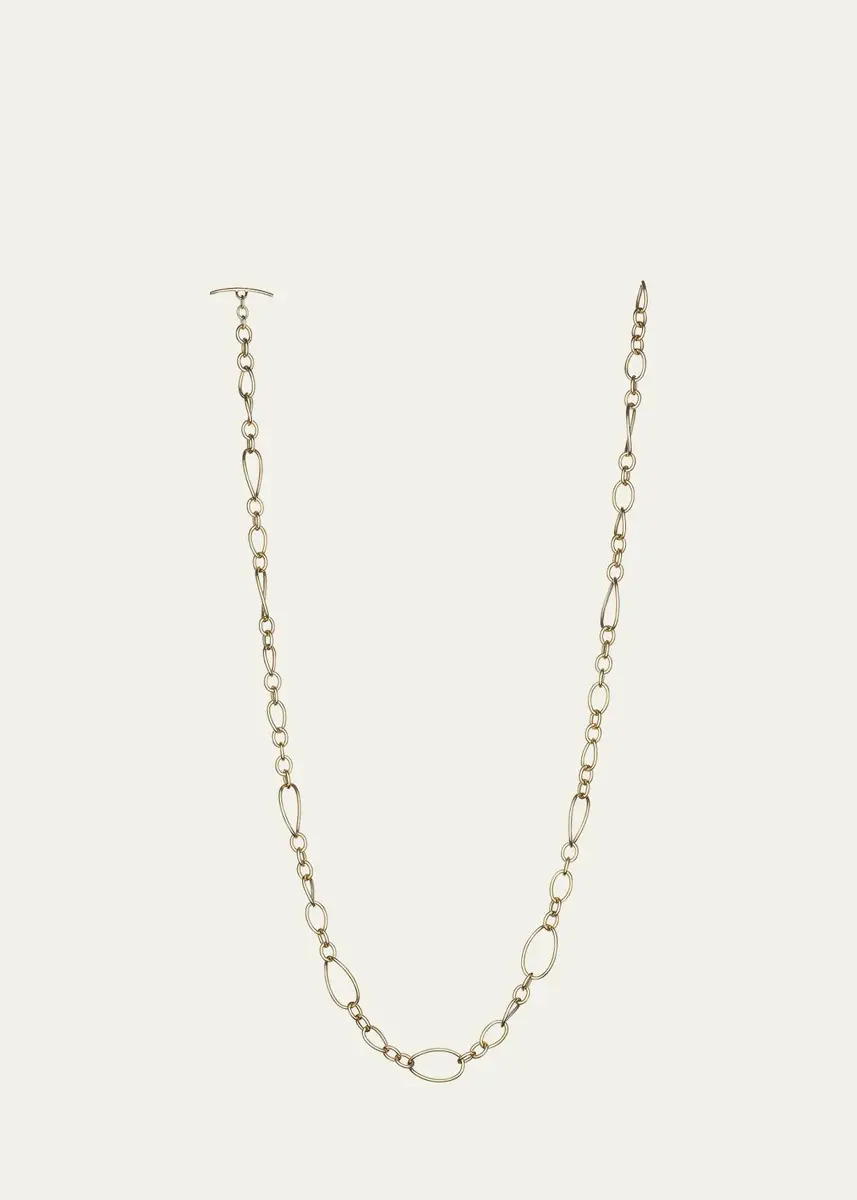 FARAONE MENNELLA by R.F.M.A.S. 18K Yellow Gold Long Small Chain Necklace, 36"L | Thumbnail 4 FARAONE MENNELLA by R.F.M.A.S. 18K Yellow Gold Long Small Chain Necklace, 36"L | Thumbnail 4