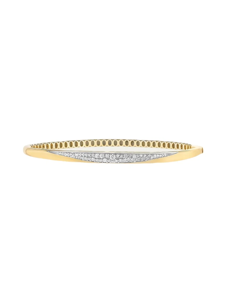 14K Graduated Diamond Hinge Bracelet