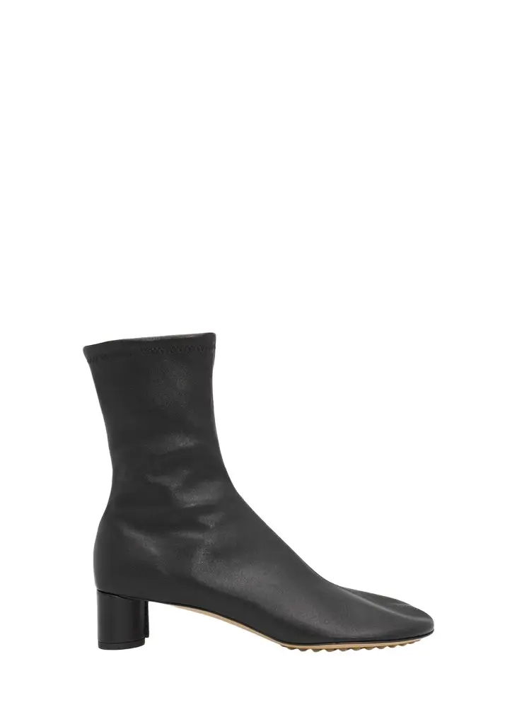 Bottega Veneta 40mm Cherry St Stretch Leather Ankle Boots