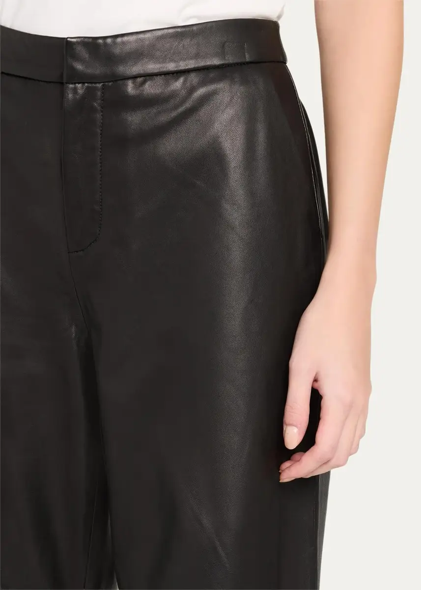 L'Agence Livvy Leather Straight-Leg Trousers | Thumbnail 5 L'Agence Livvy Leather Straight-Leg Trousers | Thumbnail 5