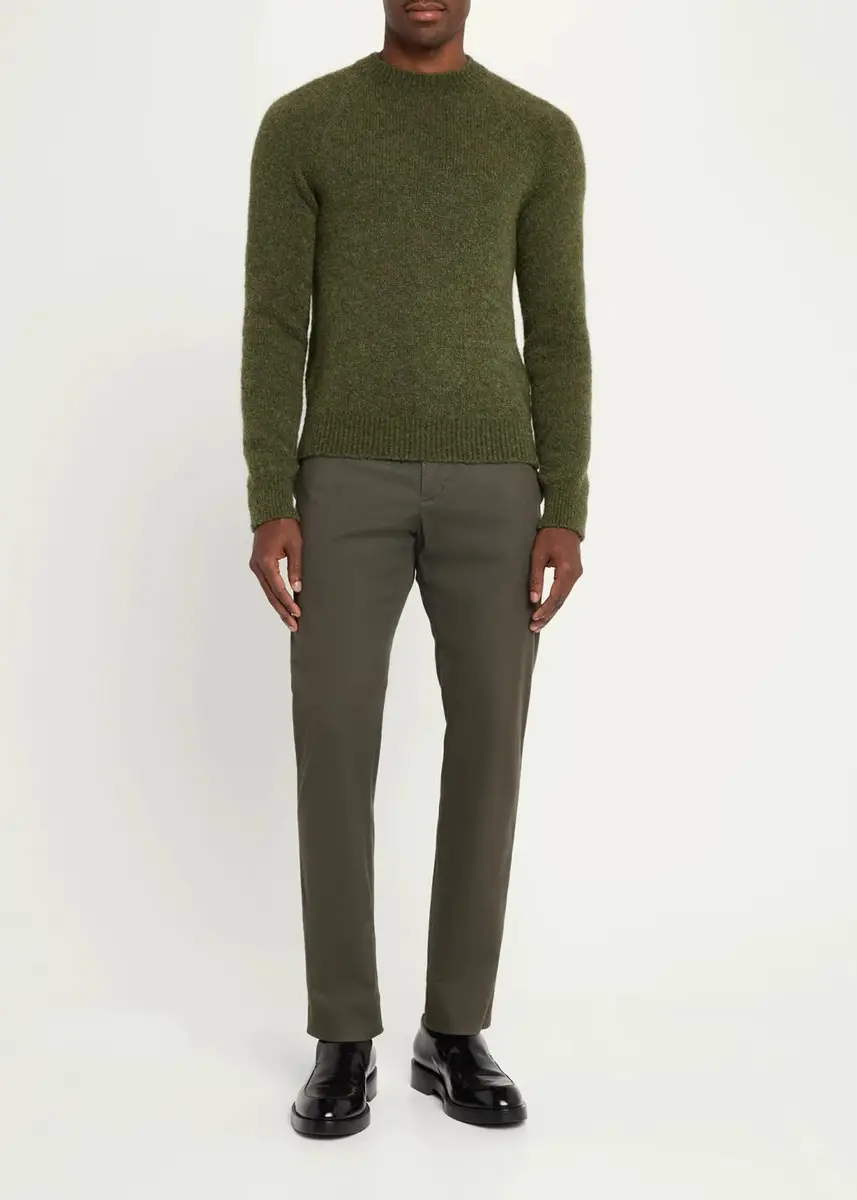 Dries Van Noten Men's Alpaca-Blend Crewneck Sweater | Thumbnail 2