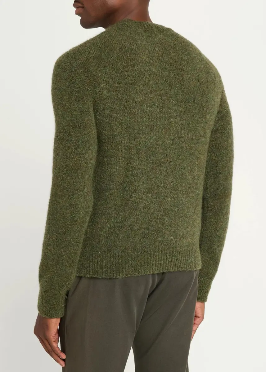 Dries Van Noten Men's Alpaca-Blend Crewneck Sweater | Thumbnail 3